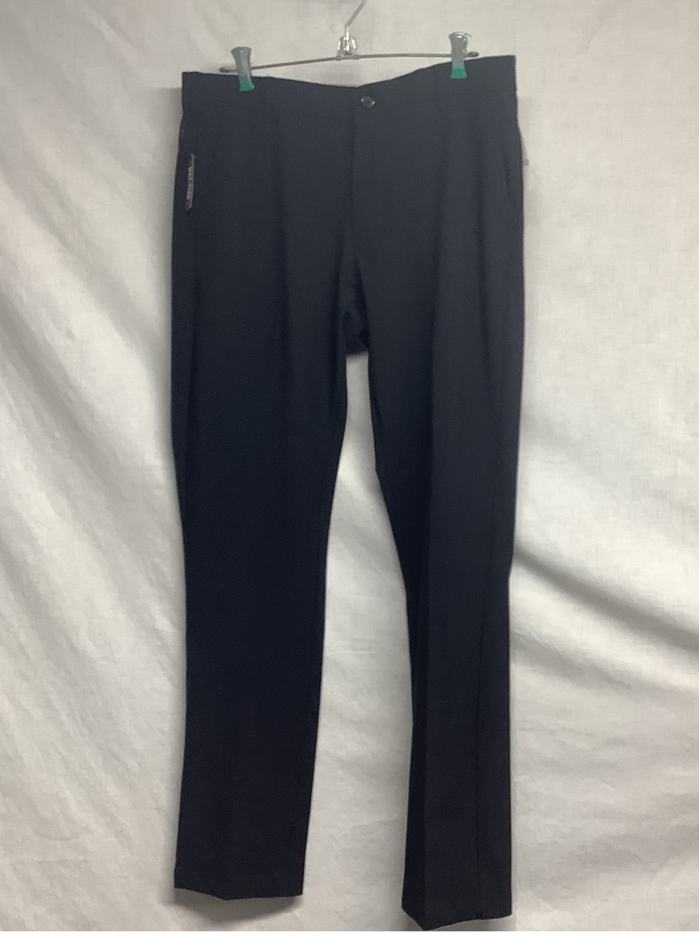 Van Heusen Flex3 Slim Fit Men's Black Dress Slacks Sz 32x32